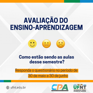 UFNT abre período de Avaliação do Ensino-Aprendizagem 2025.1