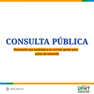 UFNT abre consulta pública para regulamentar ações de extensão na universidade