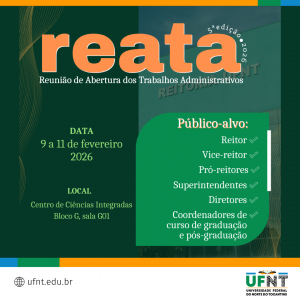5ª edição da Reunião de Abertura dos Trabalhos da UFNT – Reata