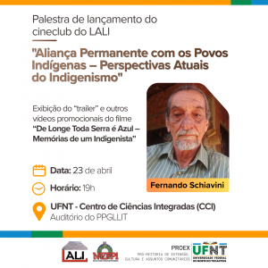 Palestra de lançamento do cineclub do LALI