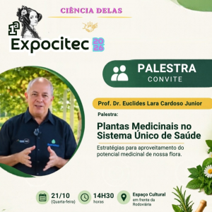 Palestra na UFNT aborda potencial das plantas medicinais no Sistema Único de Saúde