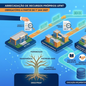 UFNT divulga números de referência para identificação e controle da arrecadação de recursos próprios a partir de 2027